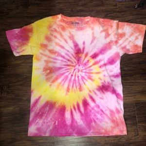 Handmade tie dye shirt comes in multiple sizes